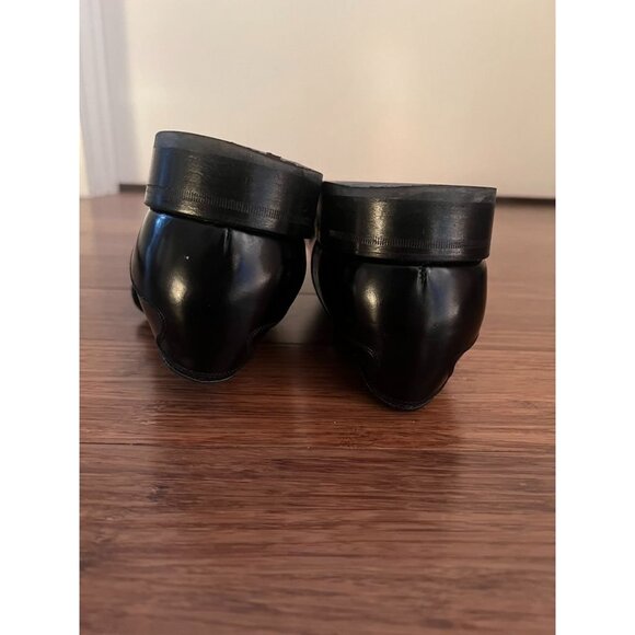 Salvatore Ferragamo Men's Black Leather Horse Bit Buckle Loafers - Size 10.5 - Picture 10 of 14